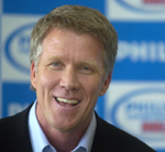 Mark Cowan at NBL press conference 2