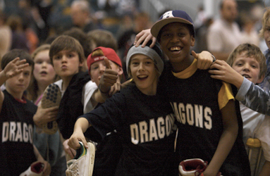 Fans at Dragons game