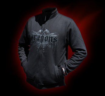 Black Evolve Double Dragons Zip jumper